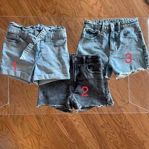 3 pairs of Gap Denim Shorts (bundle)